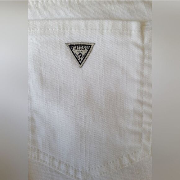 Guess 34 White Full Length Midrise Skinny Sarah Fit Men's Jeans - Picture 5 of 11